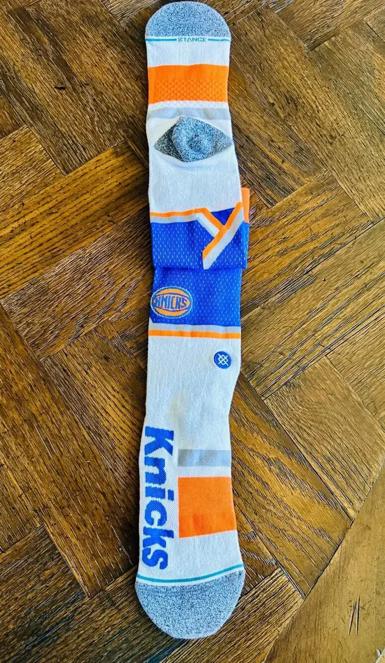Men's New York Knicks NBA Basketball Stance Stripe Crew Socks Size Large 9-13